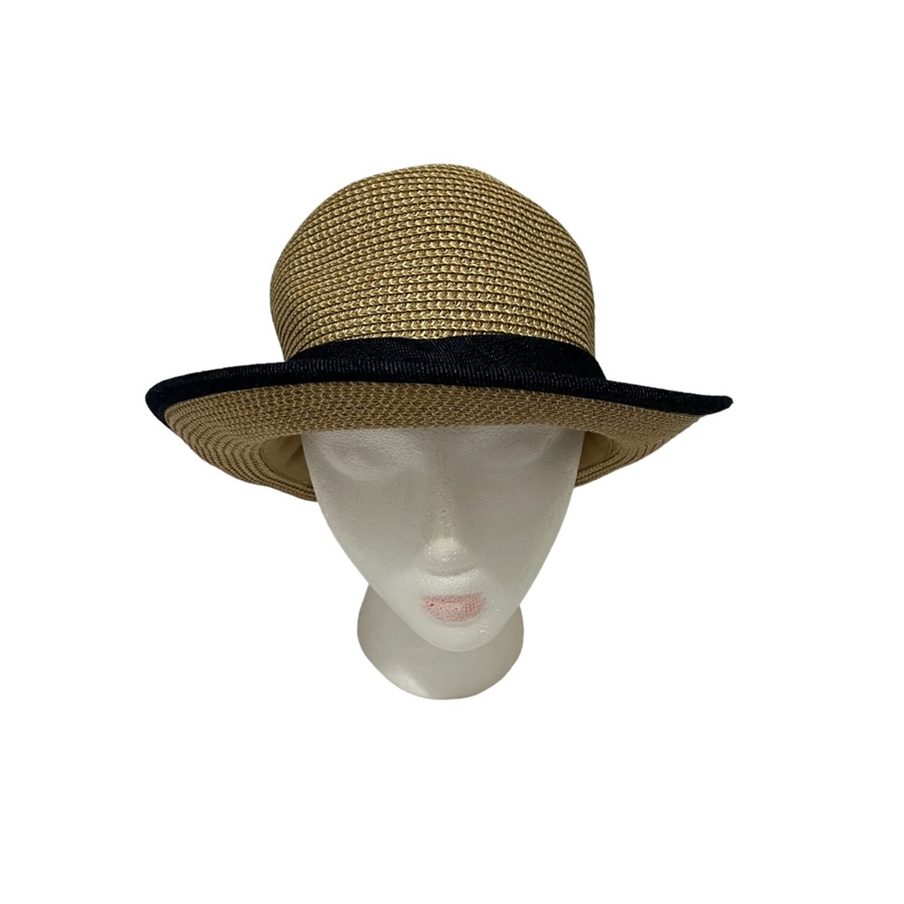 Roaman's Natural Straw Hat with Black Band